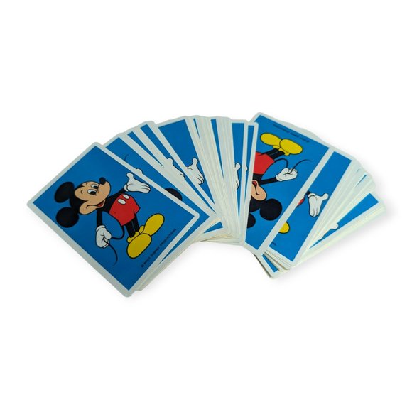 Vintage Disney Mickey Mouse Card Deck with Plastic Case - Picture 7 of 8